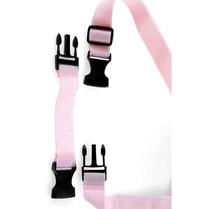 Нежно-розовый страпон с вибрацией Tru-Fit Vibrating Strap-On - 16 см - Fetish Fantasy Series. Фотография 7.