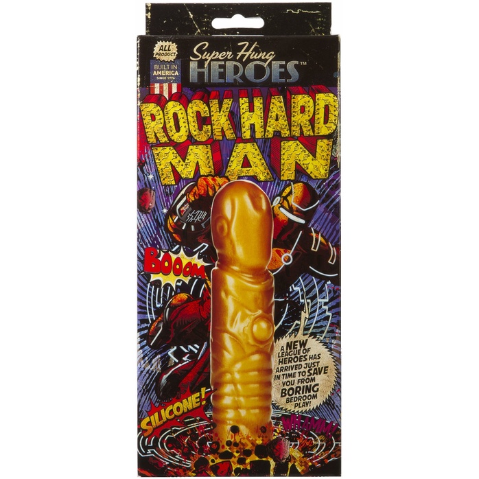Фаллоимитатор Железного Человека SUPER HUNG HEROES Rock Hard Man - 20 см. Фотография 2.