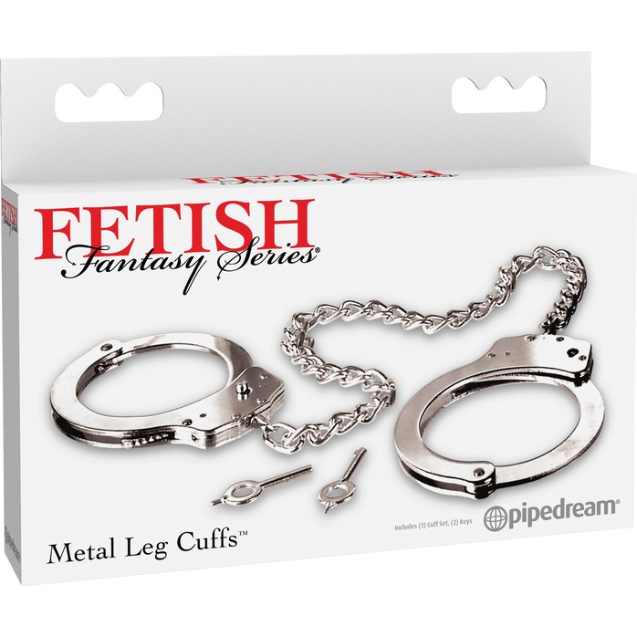 Металлические оковы на ноги Metal Leg Cuffs - Fetish Fantasy Series. Фотография 4.