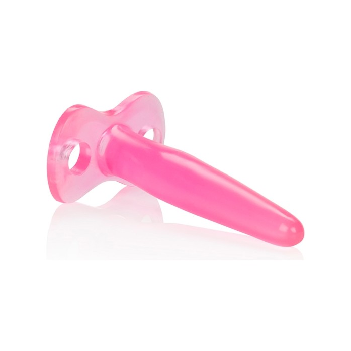 Розовая силиконовая пробка Tee Probes - 12 см - Anal Toys. Фотография 2.