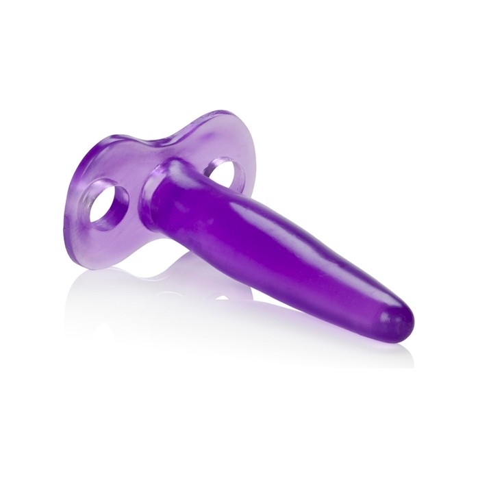 Фиолетовая силиконовая пробка Tee Probes - 12 см - Anal Toys. Фотография 2.
