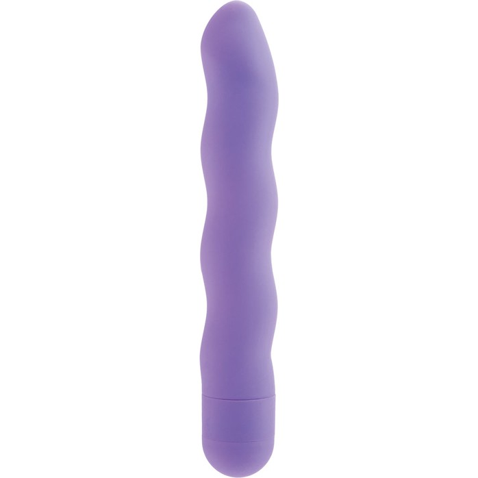 Сиреневый вибратор First Time Power Swirls Purple - 18,5 см - First Time