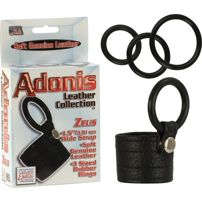 Сбруя на пенис Zeus Adonis Leather Collection - Adonis. Фотография 2.