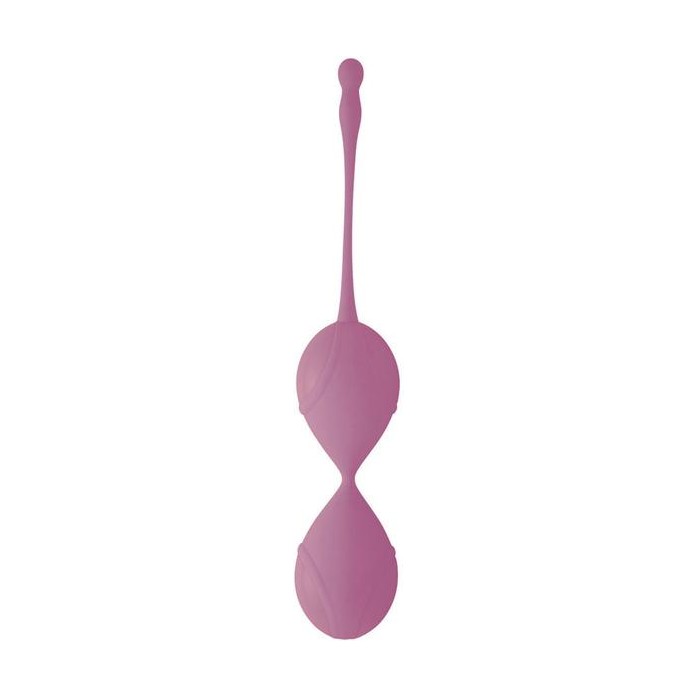 Силиконовые вагинальные шарики Vibe Therapy Fascinate розового цвета