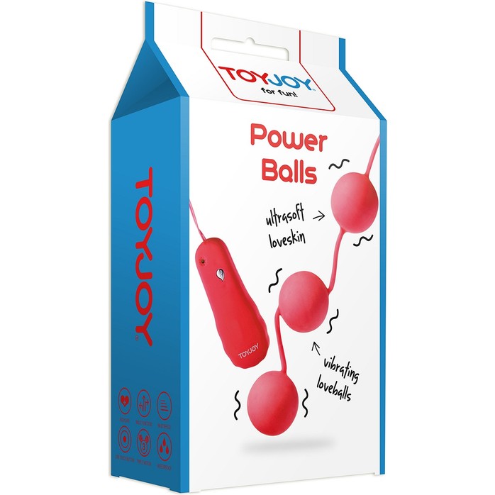 Красные вагинальные шарики с вибрацией POWER BALLS - Classics. Фотография 2.