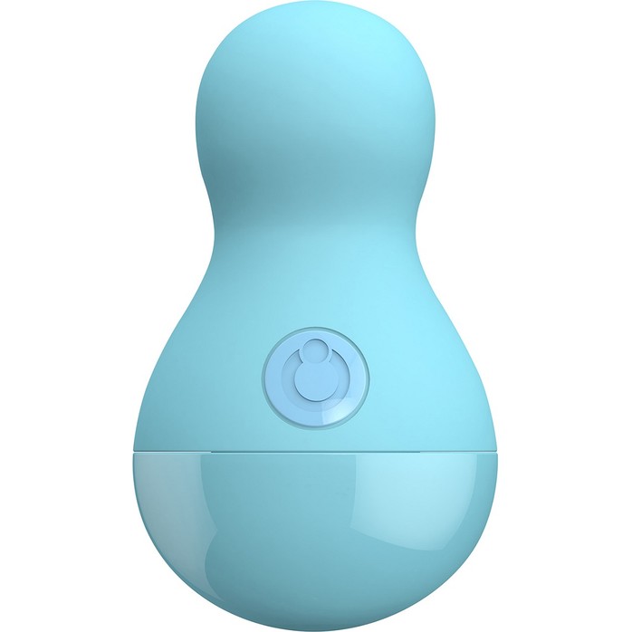 Нежно-голубой вибростимулятор COCO BODY - 9 см - Cute