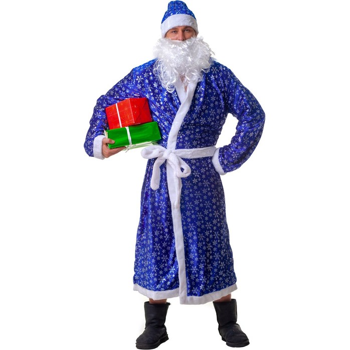 Синий новогодний костюм Деда Мороза - Новый год