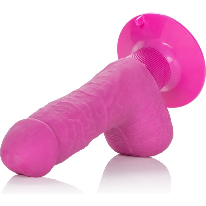 Розовый вибратор Shower Stud Ballsy Dong на присоске - 12,75 см - Studs. Фотография 6.
