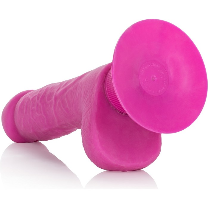 Розовый вибратор Shower Stud Ballsy Dong на присоске - 12,75 см - Studs. Фотография 7.