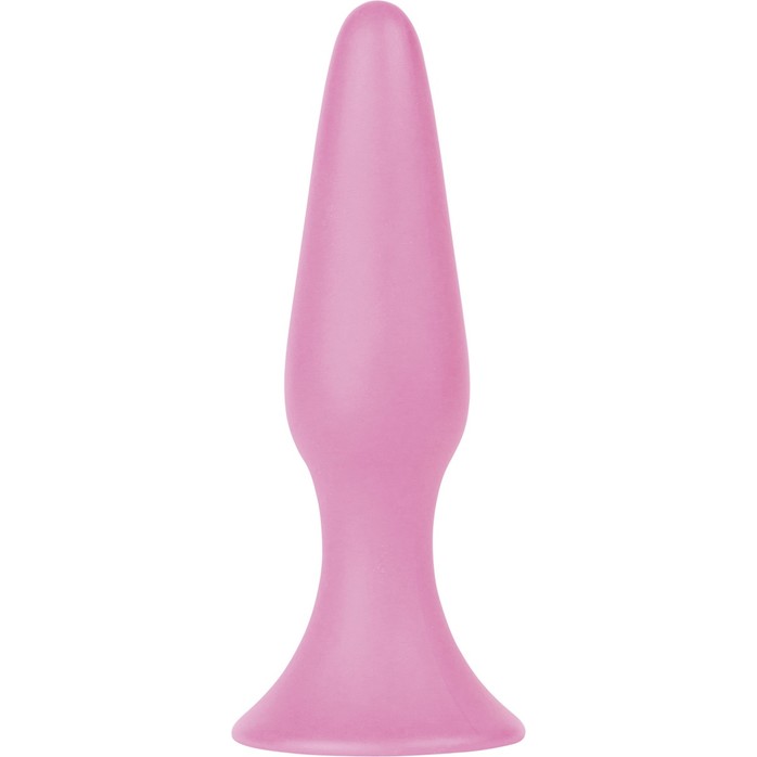 Розовая анальная пробка Silky Buttplug Big - 16 см - Shots Toys