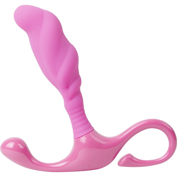 Розовый стимулятор простаты DivineTouch - 10,5 см - Shots Toys