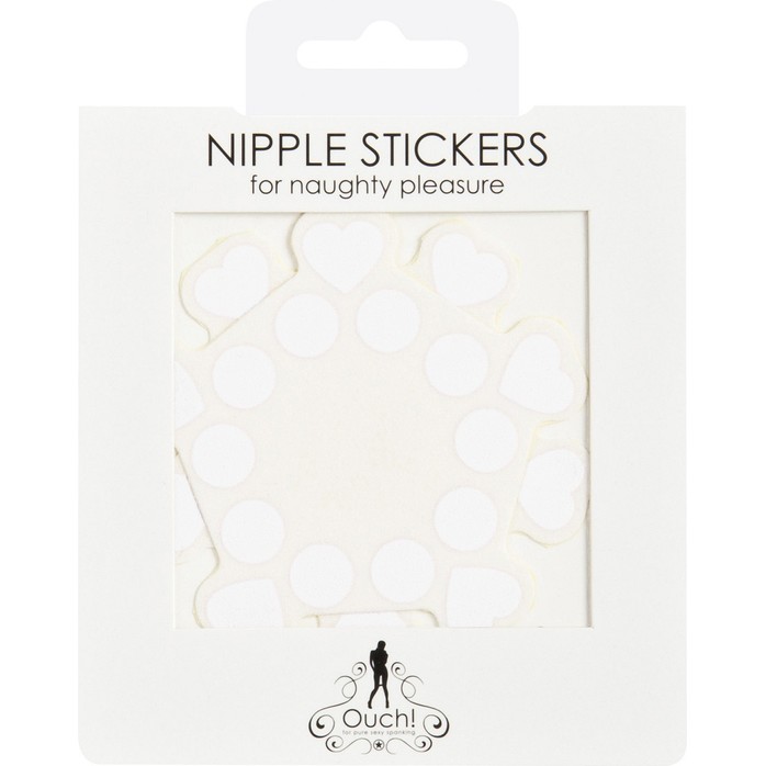 Белые открытые пестисы Круги и сердца - Ouch!. Фотография 2.