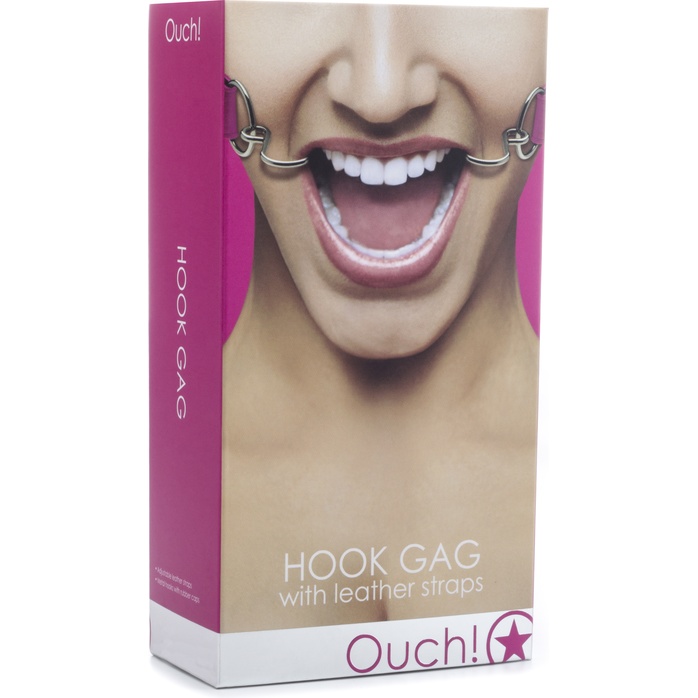 Розовый расширяющий кляп Hook Gag - Ouch!. Фотография 2.