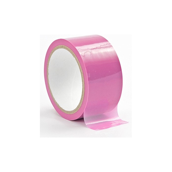 Нежно-розовая лента для связывания Bondage Tape - Ouch!