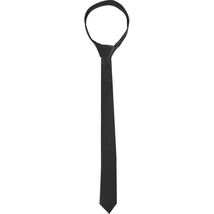 Чёрная лента-галстук для бандажа Tie Me Up - Ouch!. Фотография 2.