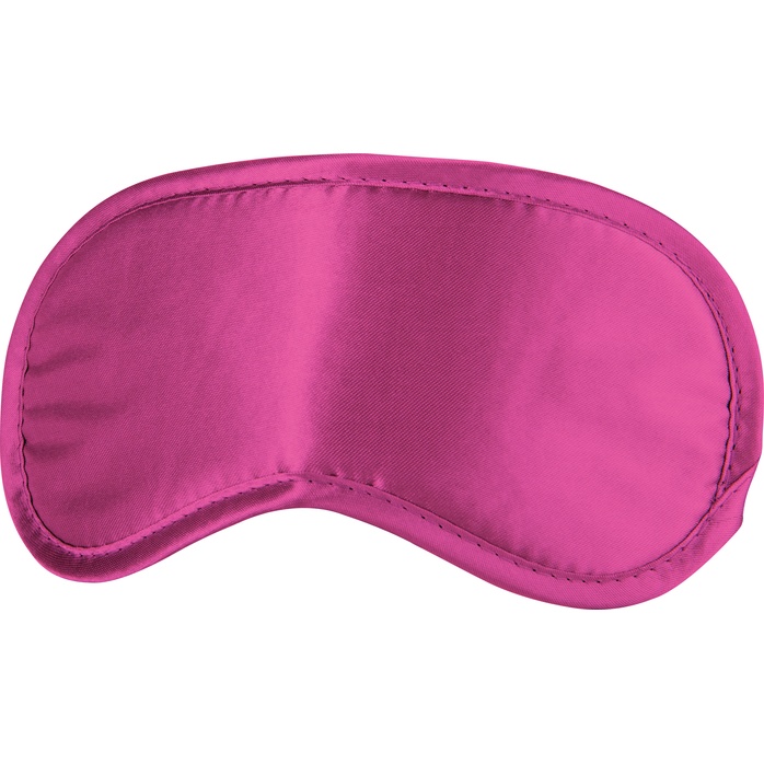 Розовая плотная маска для сна и любовных игр - Ouch!