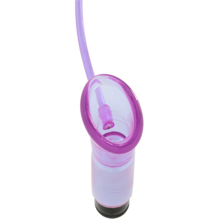 Фиолетовый клиторальный стимулятор с вибрацией PUSSYPUMP - Basics. Фотография 2.