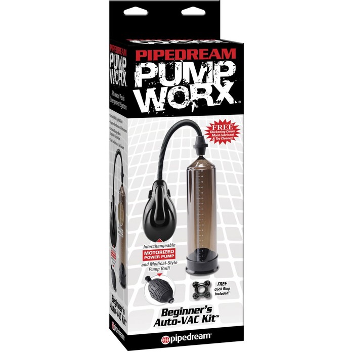 Вакуумный вибростимулятор Pump Worx Beginners Auto VAC Kit - Pump Worx