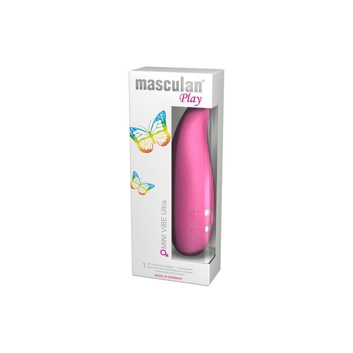 Розовый вибратор Masculan Play MINI VIBE Ultra - 16 см
