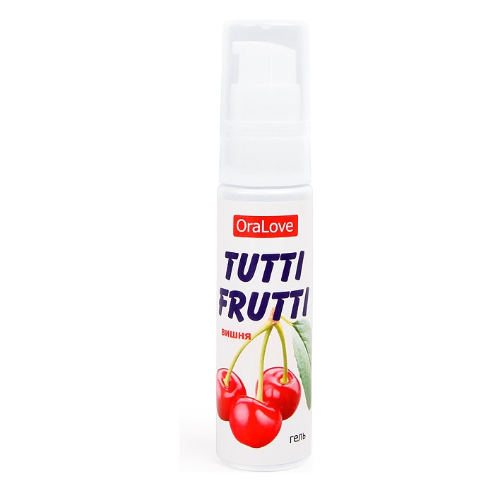 Гель-смазка Tutti-Frutti с вишнёвым вкусом - 30 гр - Серия OraLove. Фотография 2.
