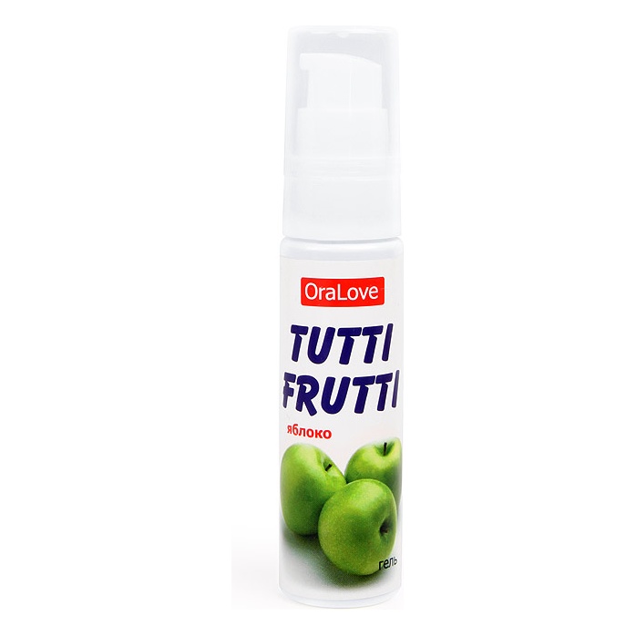Гель-смазка Tutti-frutti с яблочным вкусом - 30 гр - Серия OraLove. Фотография 2.