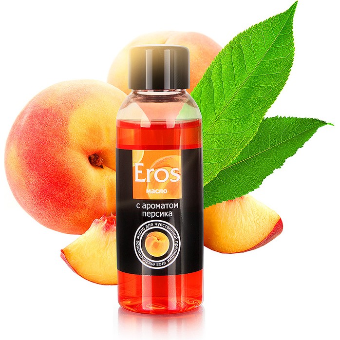 Массажное масло Eros exotic с ароматом персика - 50 мл - Массажные масла
