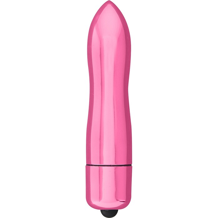 Розовый вибромассажер SUPER VIBRATING BULLET - 8 см - Basics