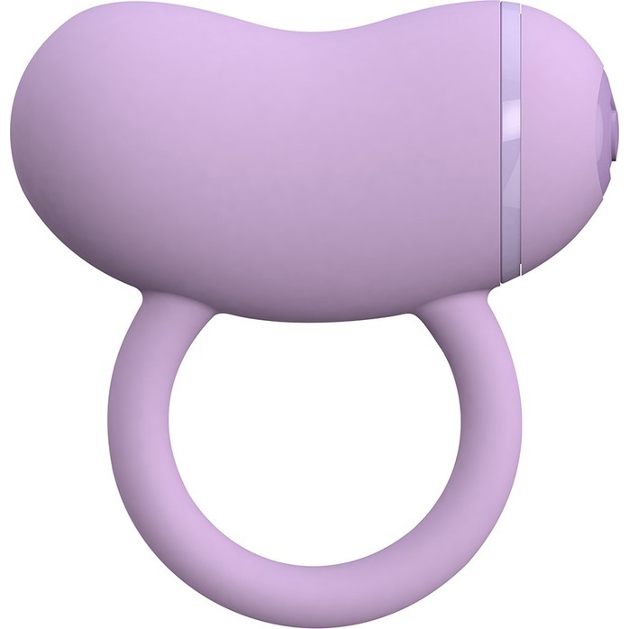 Сиреневое виброкольцо на пенис ENZO COUPLES RING - Cute