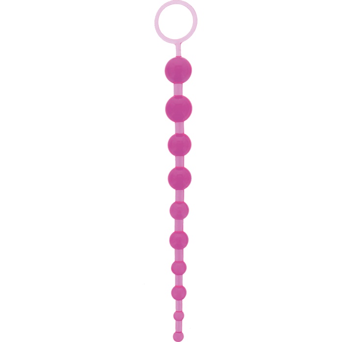 Фиолетовая анальная цепочка ORIENTAL JELLY BUTT BEADS 10.5 PURPLE - 26,7 см