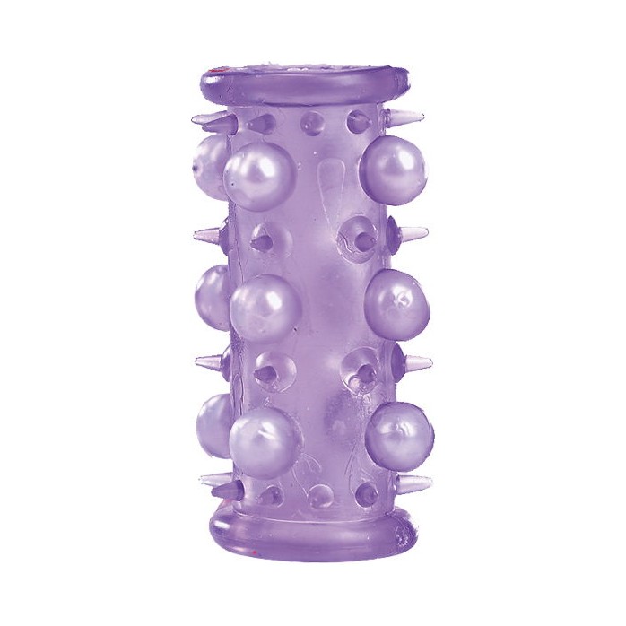 Фиолетовая насадка с шариками и шипами