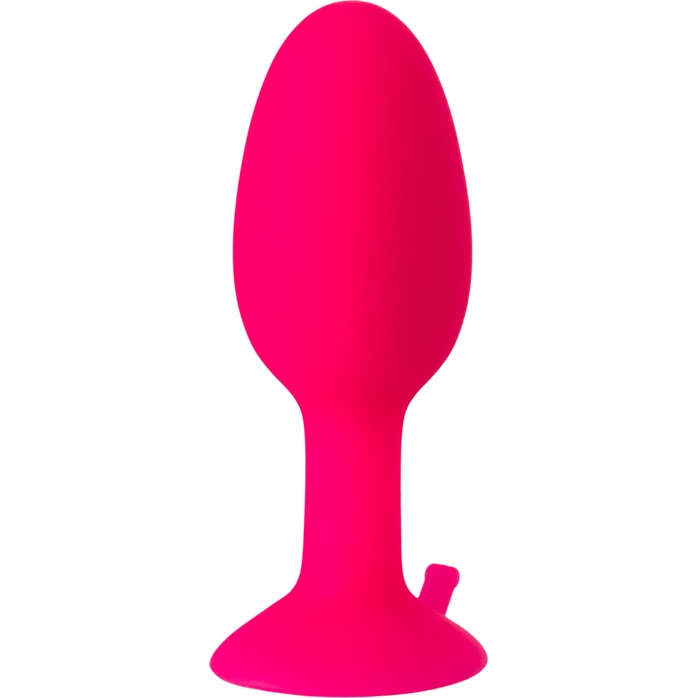 Розовая анальная втулка со стальным шариком внутри POPO Pleasure - 8,5 см. Фотография 5.