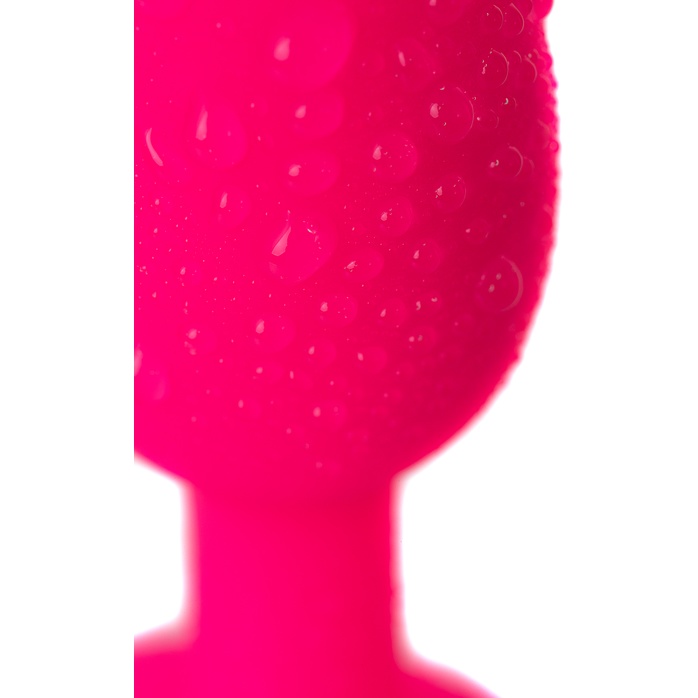 Розовая анальная втулка со стальным шариком внутри POPO Pleasure - 8,5 см. Фотография 10.