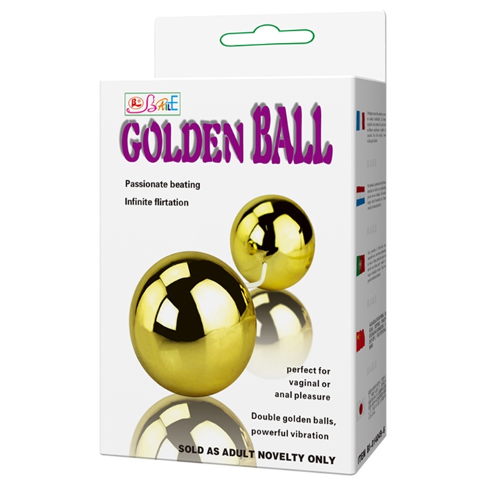 Золотистые шарики с вибрацией Goden Balls. Фотография 7.