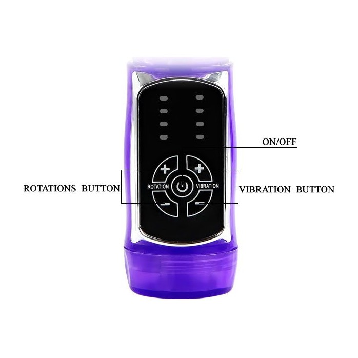 Фиолетовый ротатор Passionate Baron - 21,5 см. Фотография 6.