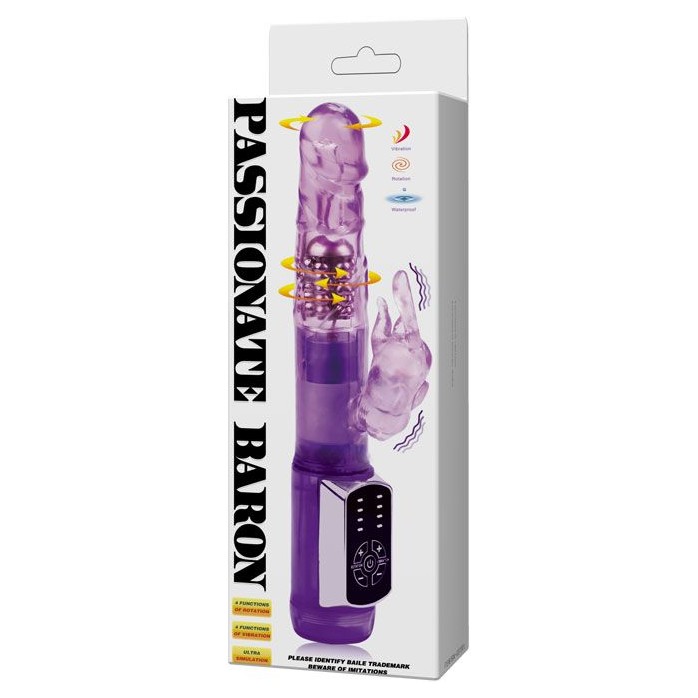 Фиолетовый ротатор Passionate Baron - 21,5 см. Фотография 8.
