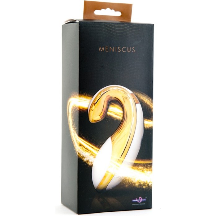 Золотистый клиторальный стимулятор Meniscus - Premium Range