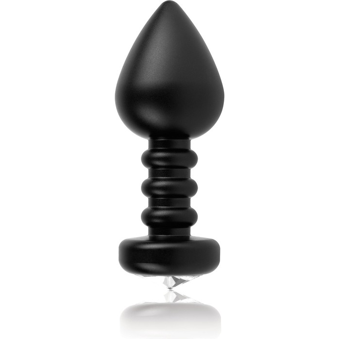 Алюминиевая черная анальная пробка Luv Plug - 10,1 см - Fetish Fantasy Limited Edition