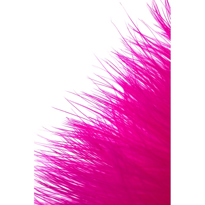 Малая анальная втулка с розовой опушкой - 8,5 см - Metal. Фотография 6.