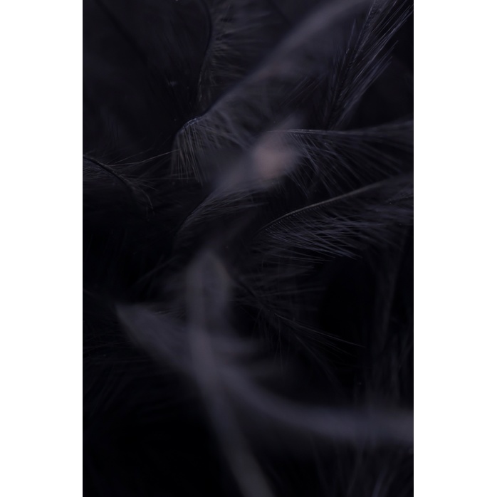 Малая анальная втулка с черной опушкой - 8,5 см - Metal. Фотография 7.