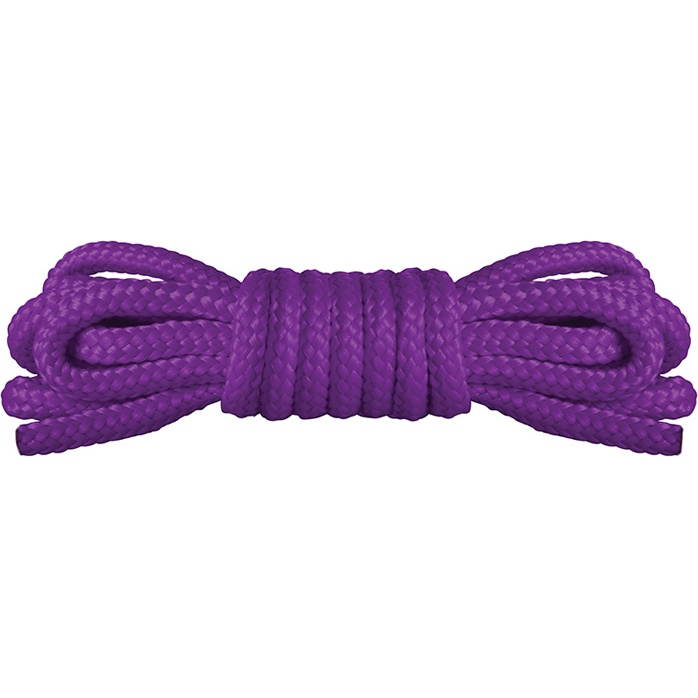 Фиолетовая нейлоновая веревка для бондажа Japanese Mini - 1,5 м - Ouch!