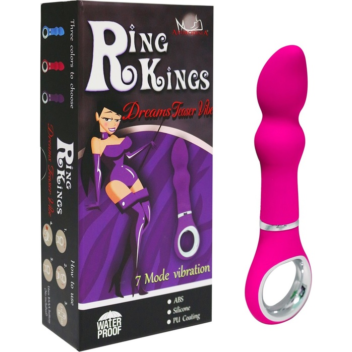 Розовый вибратор Ring Kings - 7 Mode Dreams Vibe. Фотография 2.