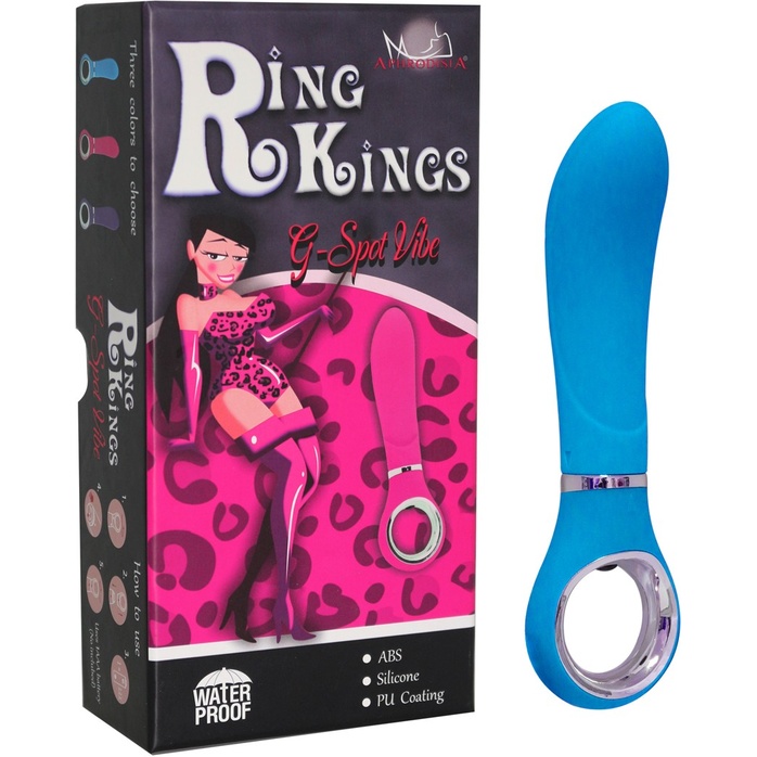 Голубой вибратор Ring Kings - 7 Mode G-Spot Vibe. Фотография 2.