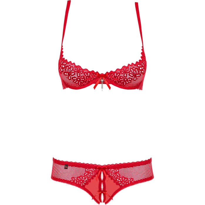 Комплект Alabastra с полуоткрытым бюстгальтером. Фотография 7.