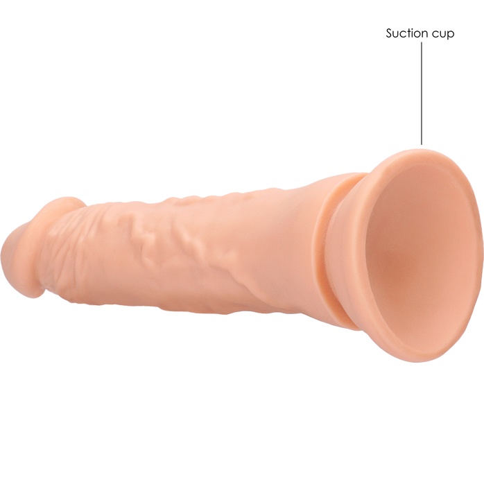 Телесный фаллоимитатор Realistic Dildo - 20 см - RealRock. Фотография 6.