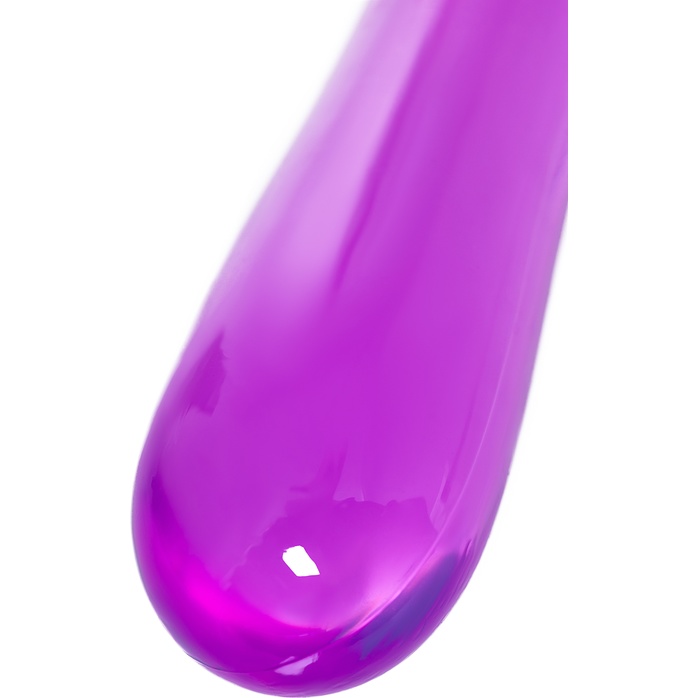Фиолетовый двусторонний фаллоимитатор Tanza - 27,5 см. Фотография 7.