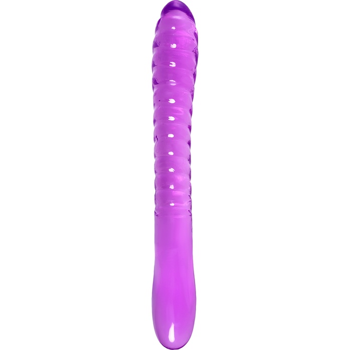 Фиолетовый двусторонний фаллоимитатор Frica - 23 см. Фотография 2.