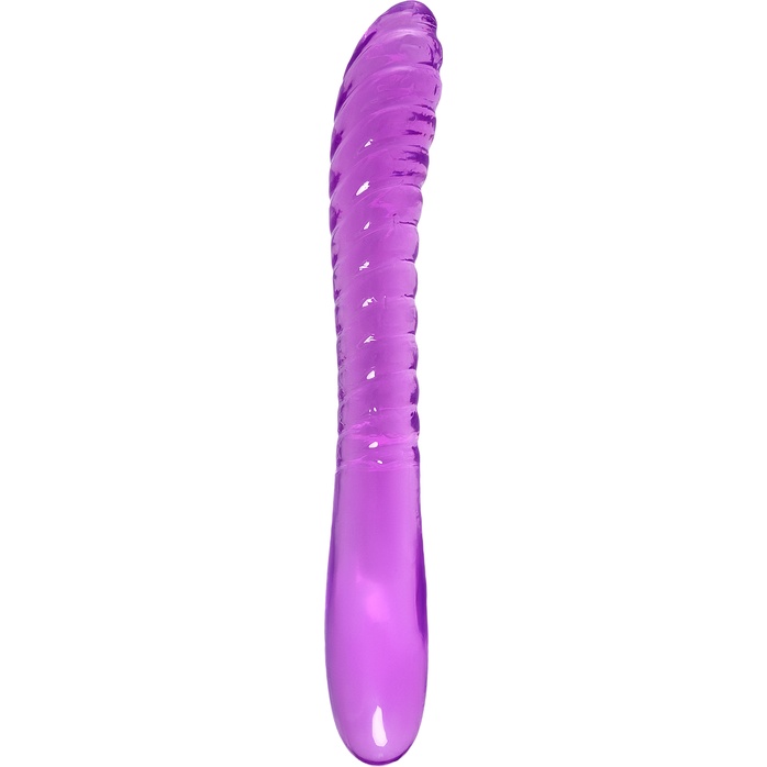 Фиолетовый двусторонний фаллоимитатор Frica - 23 см