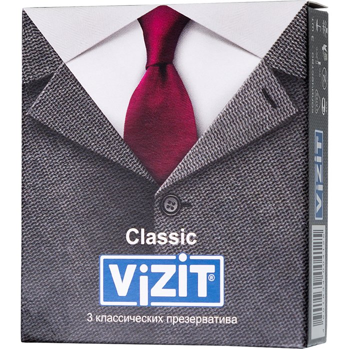 Классические презервативы VIZIT Classic - 3 шт. Фотография 6.