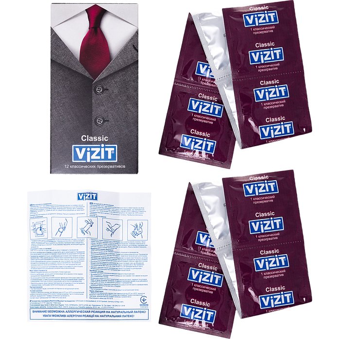 Классические презервативы VIZIT Classic - 12 шт. Фотография 5.