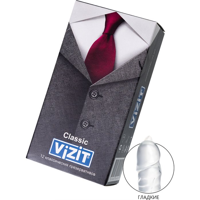 Классические презервативы VIZIT Classic - 12 шт